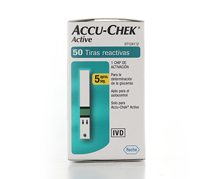 ACCU CHECK ACTIVE TIRAS 50 U 1