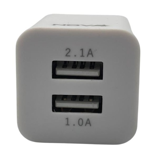 CARGADOR NOVA PA010RBU 10W 2 PUERTOS USB-A