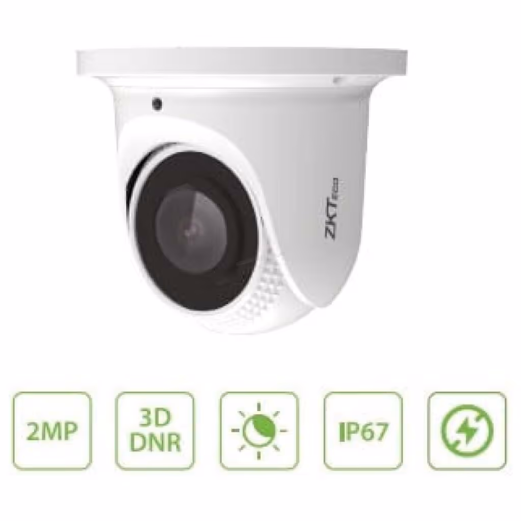 Camara Domo Zkteco 2.8MM – 1080P 2MP – IR 30M – IP67 – DR – IP-POE