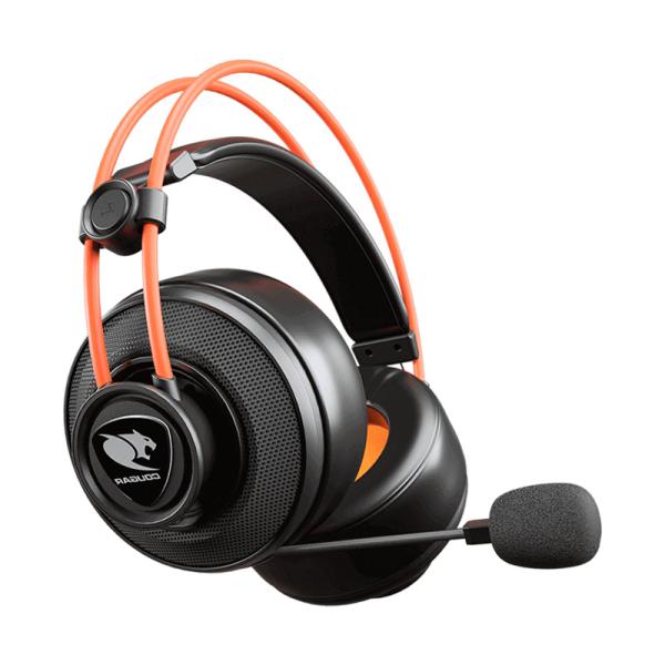 Headset Cougar Gaming Immersa TI EX 3.5MM Alámbrico – Negro / Naranja (Bundle Havoc)