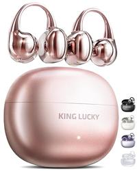 Kinglucky Clip-On Earbuds Gen 3, Open-Ear Wireless Bluetooth 6.