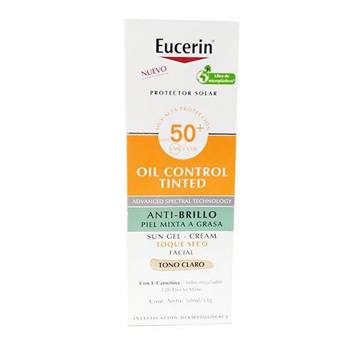 PROT.SOLAR EUCERIN OIL CONTROL TONO CLARO FPS50