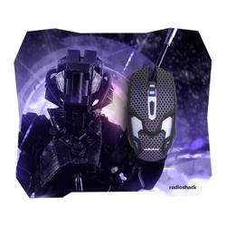 Radioshack Mousepad + Mouse 2604771 9 Black Soldier