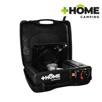 Cocina 1 Quemador Gas Portatil Negra + Home Camping