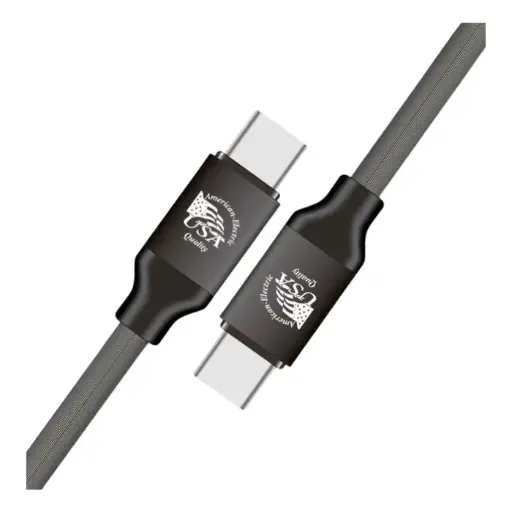 Cable USB-C a USB-C American Electric 1.2mts Alimentación/Transferencia Negro JF-C111CC