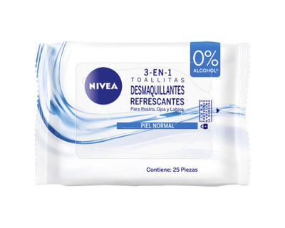 Nivea toallitas desmaquillantes piel normal 25 unidades