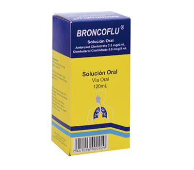 BRONCOFLU 7.5 mg x 5 mcg / 5 ml SOLUCIÓN ORAL 120 ML