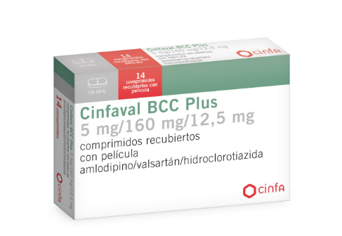 Cinfaval BCC Plus, 5mg/160mg/12,5mg, 14 comprimidos