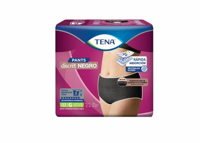 Tena Discret Negro Grande 13 unidades