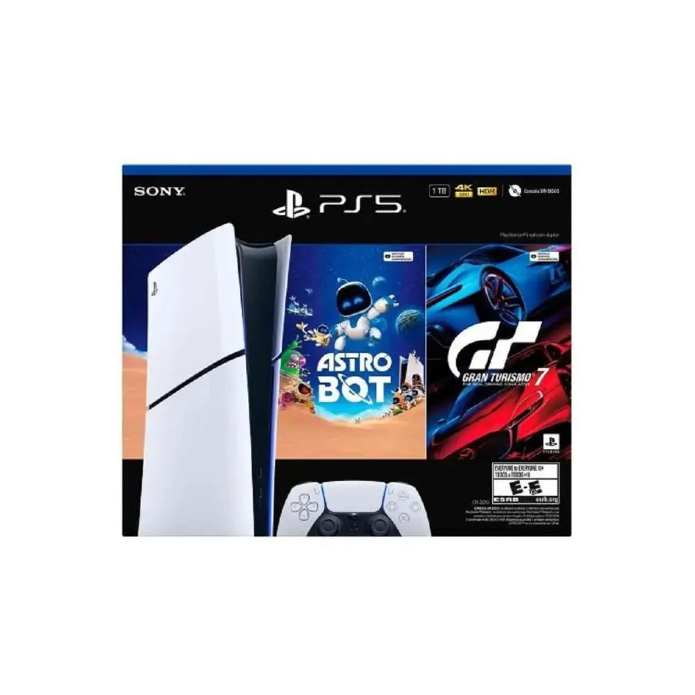 Consola PlayStation 5 Edición Digital 825GB + Astro Bot + Gran Turismo 7