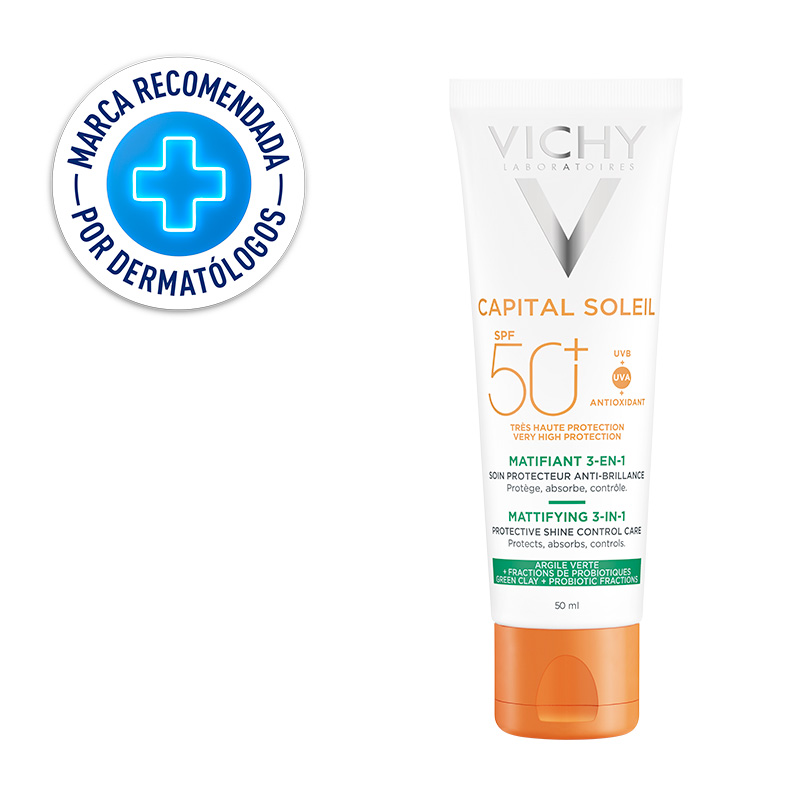Vichy Capital soleil matificante 3 en 1 FPS 50+ 50ml