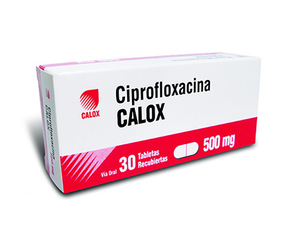 CALOX CIPROFLOXACINA TABLETAS VÍA ORAL 500 MG
