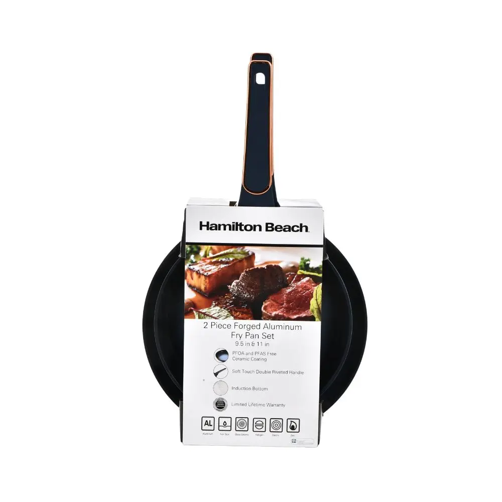 Juego de Sartenes Hamilton Beach 24 cm Aluminio 2 pzs Azul HBU47322