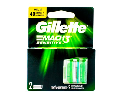 Gillette MACH 3 REPUESTOS m?quina para afeitar HOMBRE 2 unidades