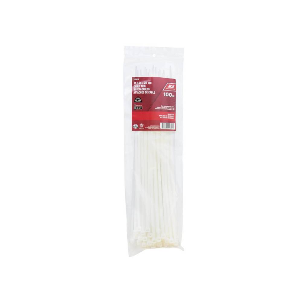 Amarra plastica 30cm blanca pack 100