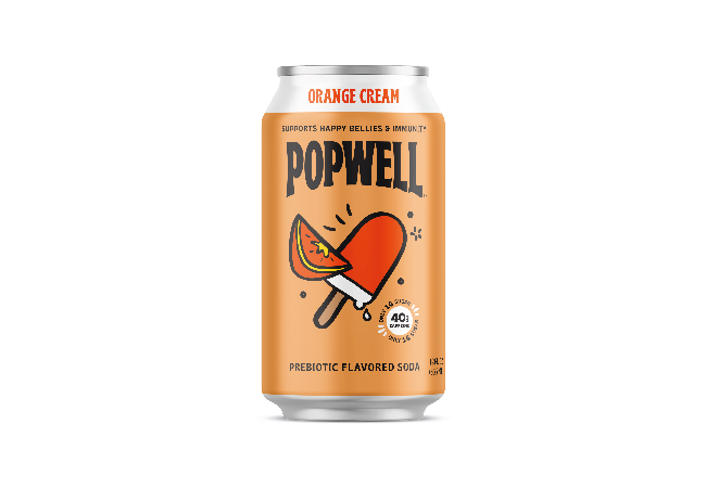 Popwell Orange Cream Bebida Funcional con probióticos 355ml