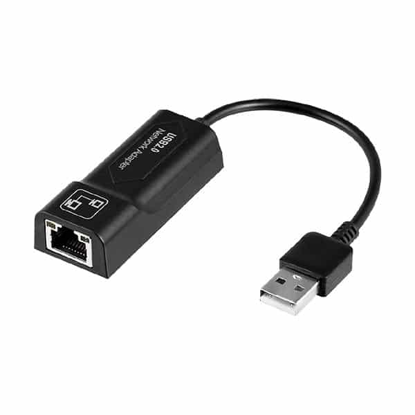 Argom Adaptador USB a red 15cm negro