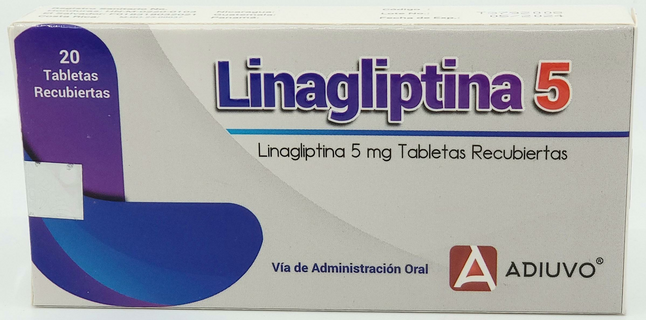 Linagliptina Adiuvo, 5 mg, 20 tabletas