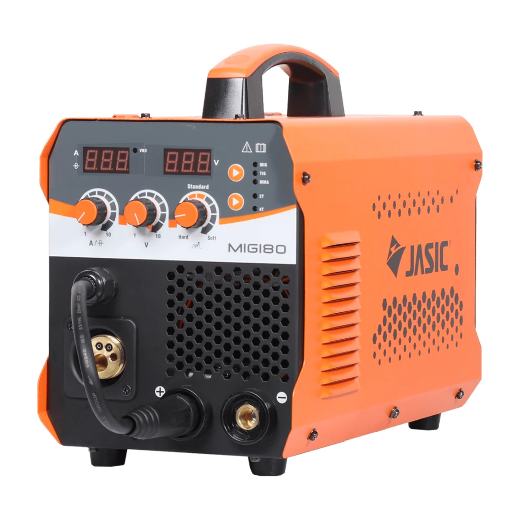 Jasic Soldadora Inversora MMA/MIG/TIG 20-180A 6.8KVA 220V/60Hz/1F, MIG180 (N2K2)