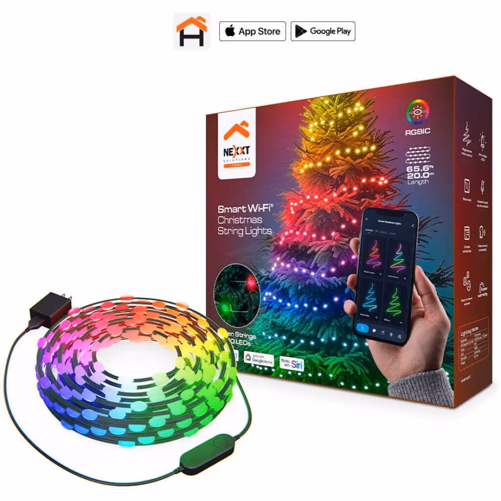 TIRA DE LUCES LED NAVIDEÑAS NEXXT – INTELIGENTES CON WIFI