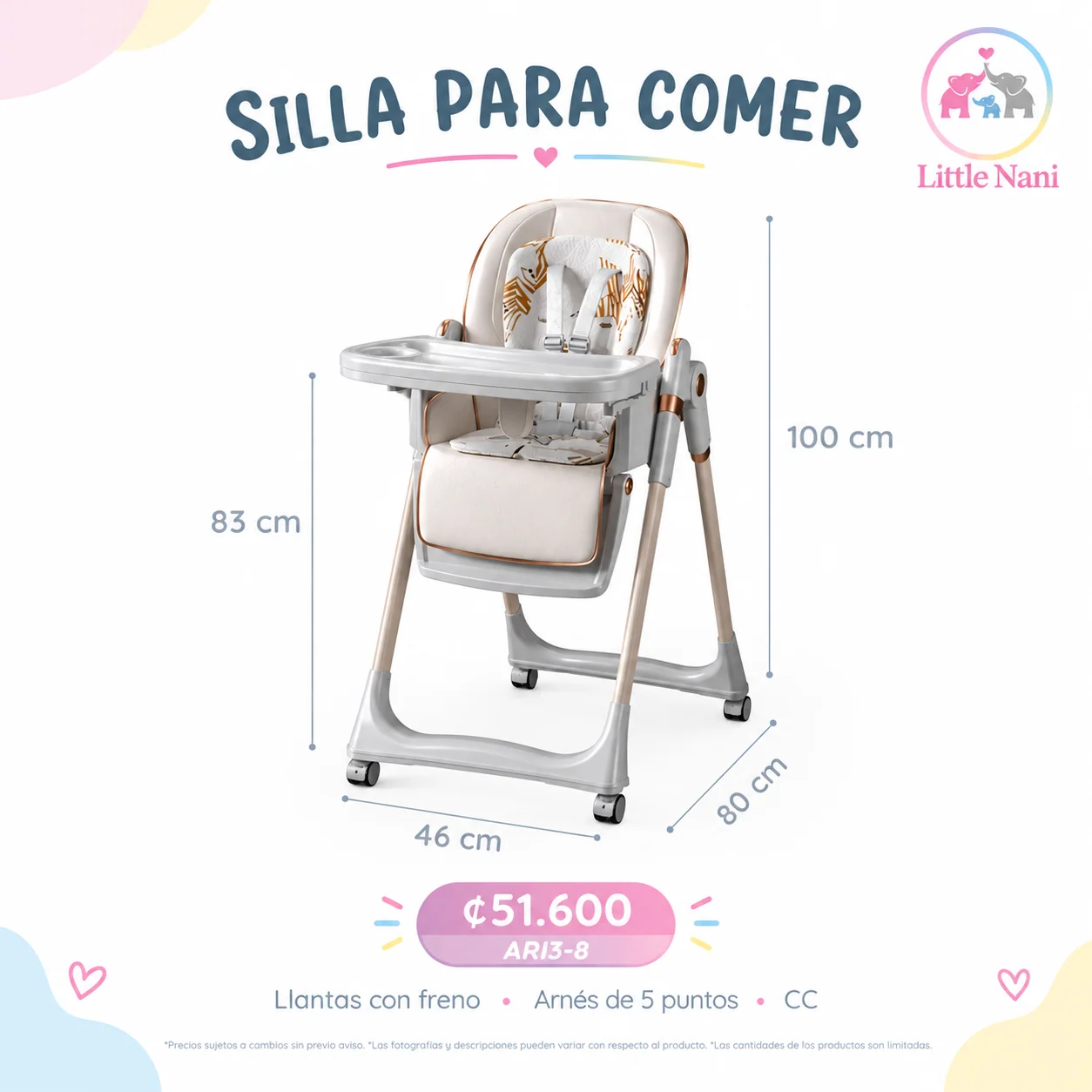 Silla para comer Ari3-8