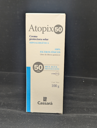Atopix 50, Crema Protectora Solar, FPS 50, 100g