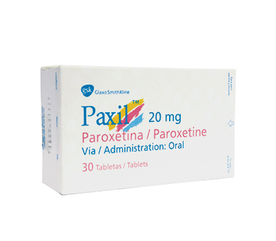 PAXIL 20 MG TABLETAS VIA ORAL