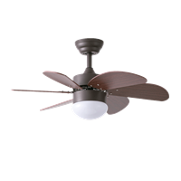 Ventilador 6 Aspas Cafe con Control Monaco Arqdeco