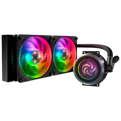 Enfriamiento Liquido Cooler Master RGB Masterliquid ML240 Vivid AIO 240MM – Negro