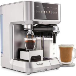 Ivation Espresso Cappuccino Maker w/Milk Frother | 58mm | Coff