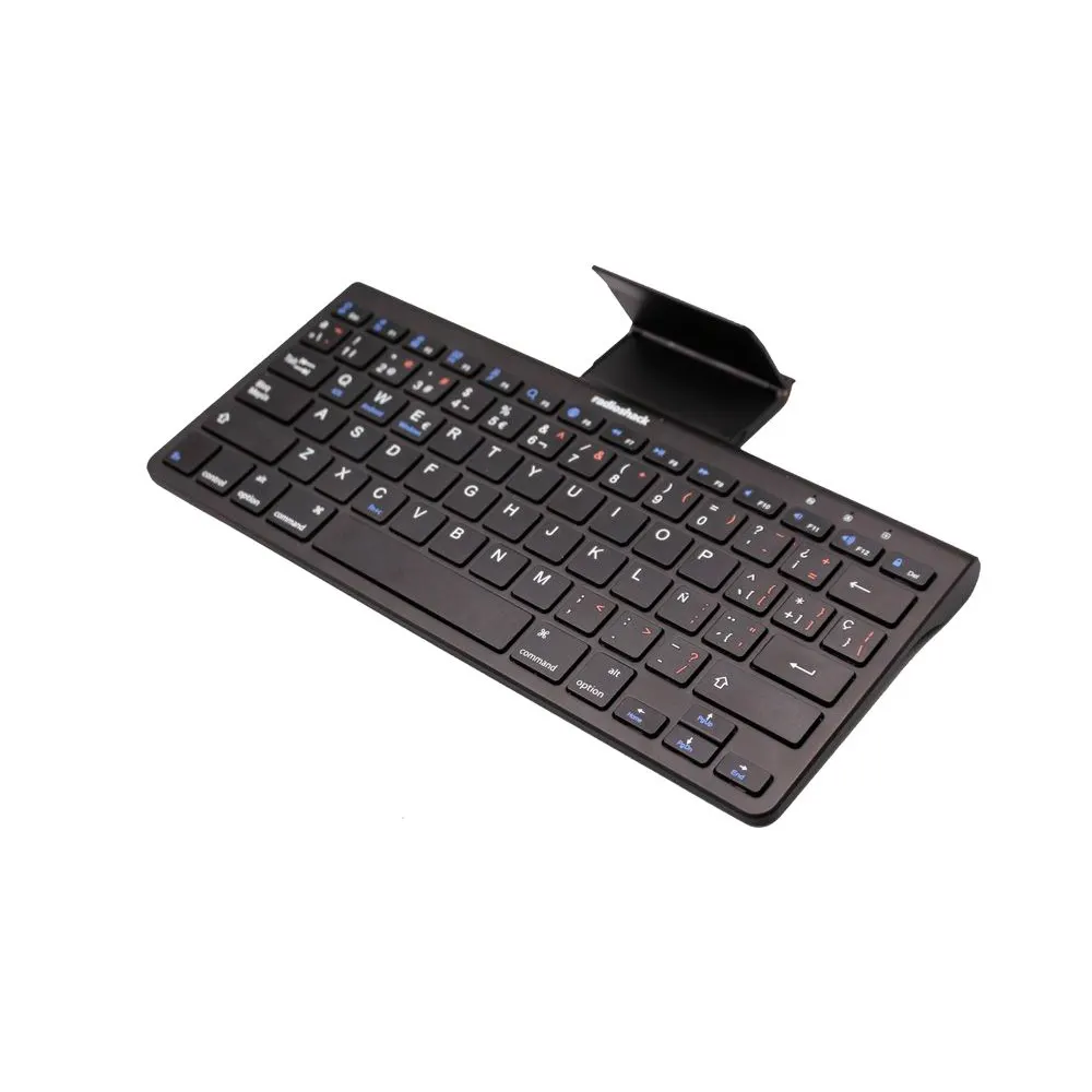 Teclado con soporte RadioShack para tablet Negro