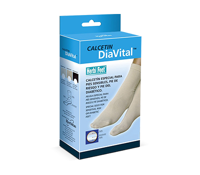 DIAVITAL CALCETÍN DIABÉTICO BEIGE TALLA M