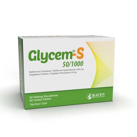 RAVEN GLYCEM-S 50 / 1000 mg x 60 TABLETAS