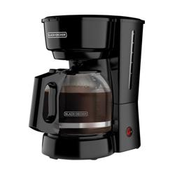Cafetera De 12 Tazas Y Filtro Permanente, Color Negro, Black An