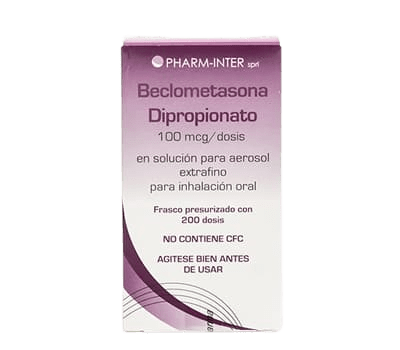BECLOMETASONA INHALADOR ORAL 100MGC 200 DOSIS