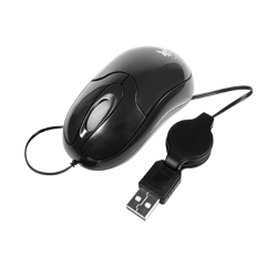 Mouse Óptico con Cable Retráctil 800dpi XTM-150 Xtech