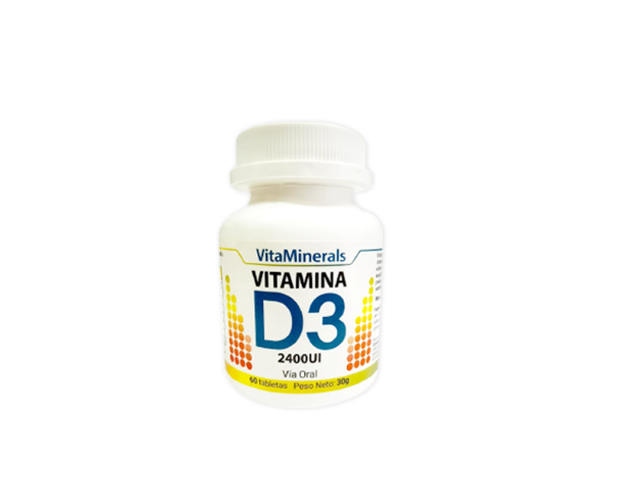 VITAMINERALS VITAMINA D3 30 GR TABLETAS VÍA ORAL