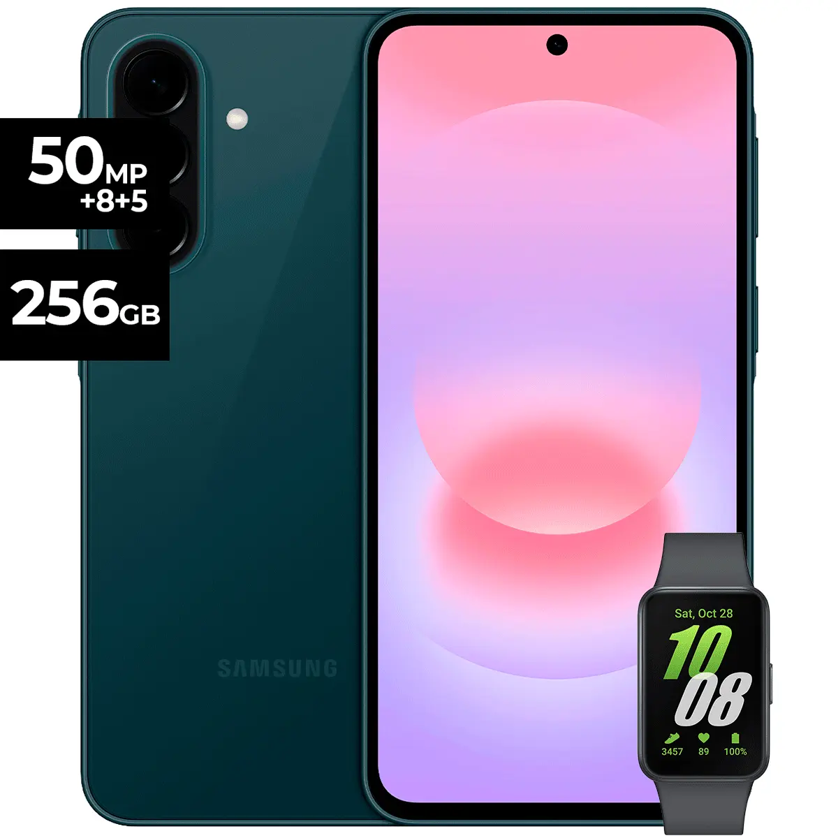 Celular 5G Samsung Galaxy A37 Verde 8GB RAM 256GB + Fit 3 | Combo