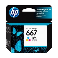 Cartucho de tinta HP 667 3YM78AL color negro