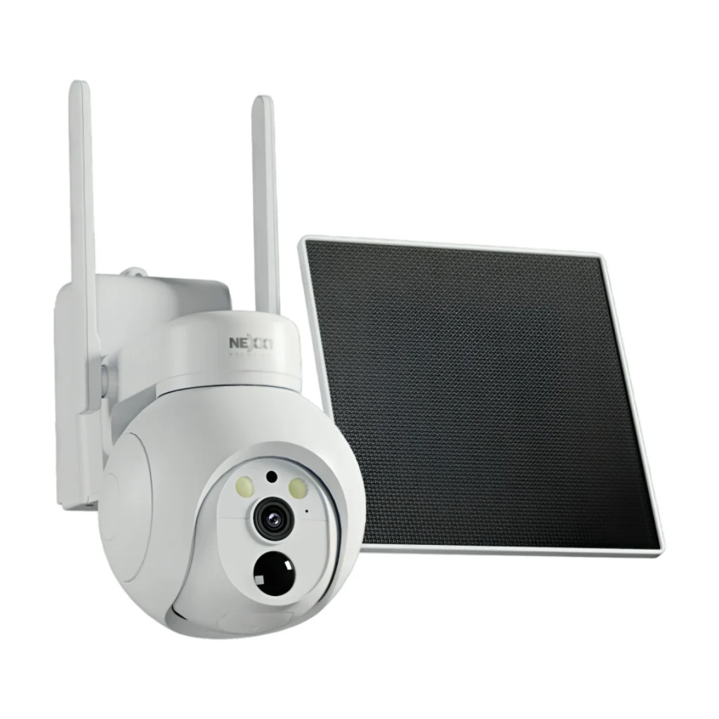 Cámara de Seguridad Inteligente con Panel Solar para Exteriores, NHC-OP40SL