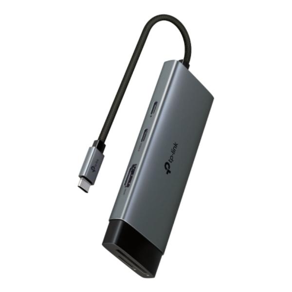 HUB USB-C TP Link UH7020C 7 Puertos 100W 5 Gbps – Gris (UN) (USB-C / HDMI 4K / USB-a / SD / Micro SD)