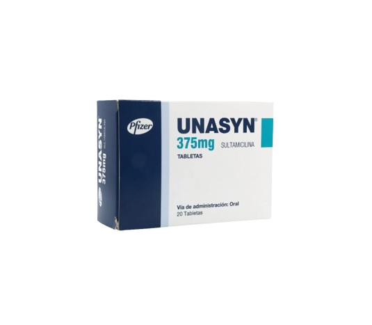 UNASYN 375MG CAJA CON 20 TABLETAS
