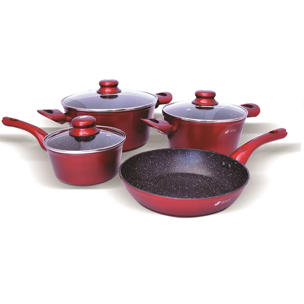 Set de Ollas Monix Marmol Rojo 49008
