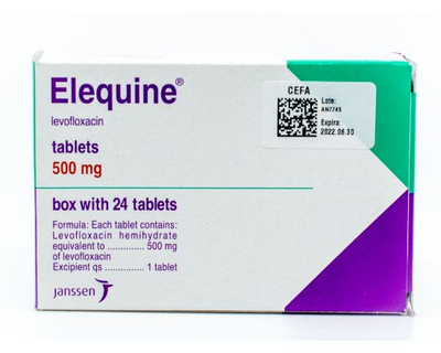 Elequine, 500 mg, 1 de 24 tabletas