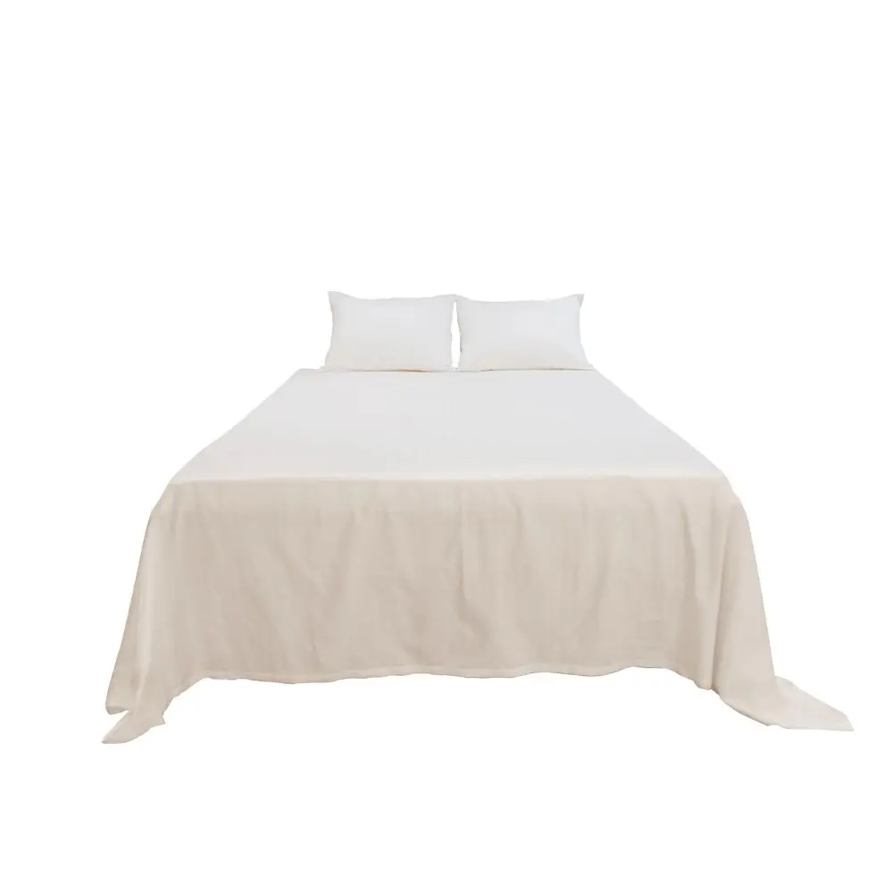 Set de sábanas Quattro Matrimonial Algodón Blanco SFC1423WH