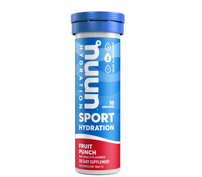 NUUN HYDRATION ELECTROLITOS FRUIT PUNCH 10 PASTILLAS EFERVESCENTES
