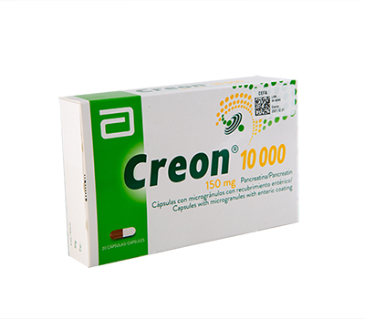 CREON 10000 150 MG TABLETAS VIA ORAL