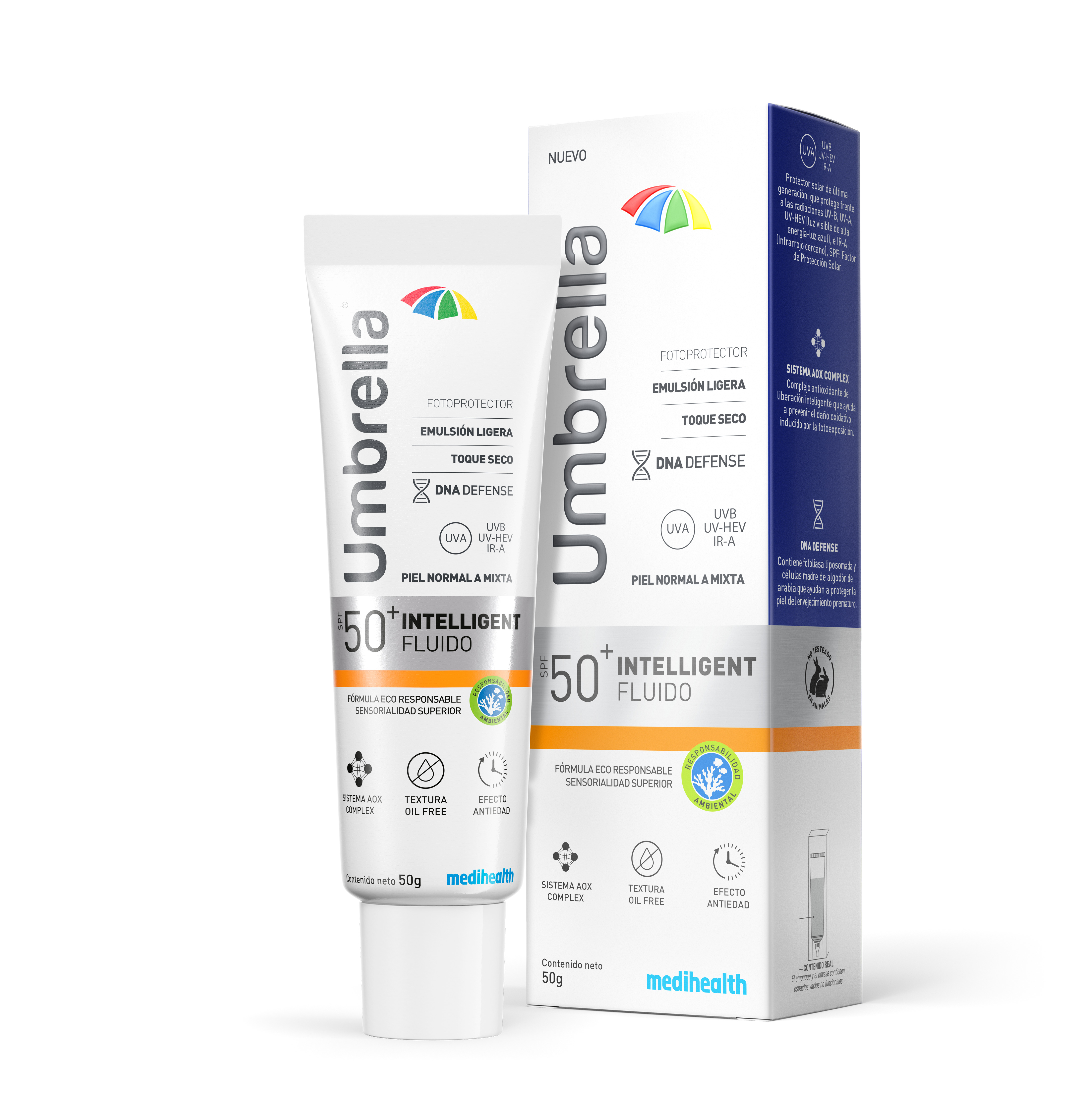 Umbrella Intelligent Fluido FPS50+ 50g