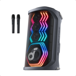 Parlante SoundCore Rave 3 Con 2 Micrófonos, Sonido De 200 W, Bl