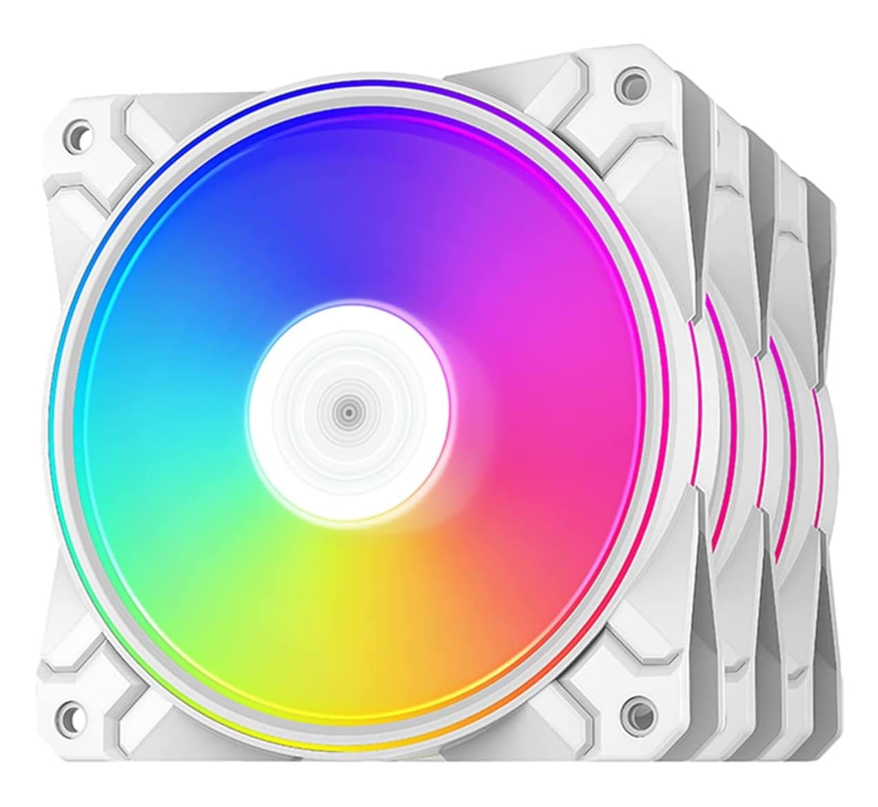 VENTILADOR DEEPCOOL CF120 PLUS RGB – 3PACK – BLANCO